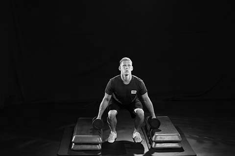 DB Deadlift B&W