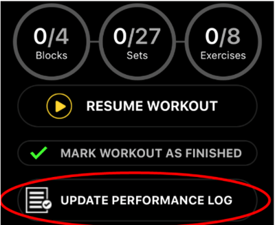 performance log